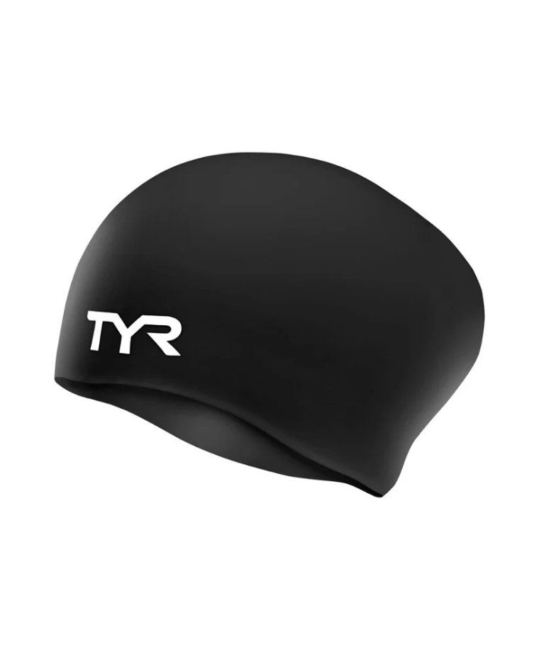 TYR Silicone Long Hair Cap - Black