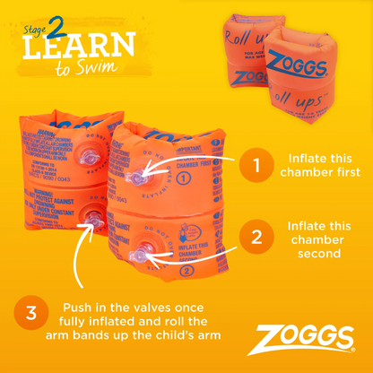 Zoggs Roll Ups Arm Bands