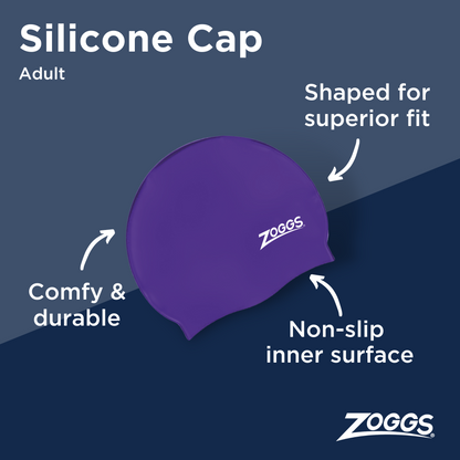 Zoggs Silicone Swim Cap